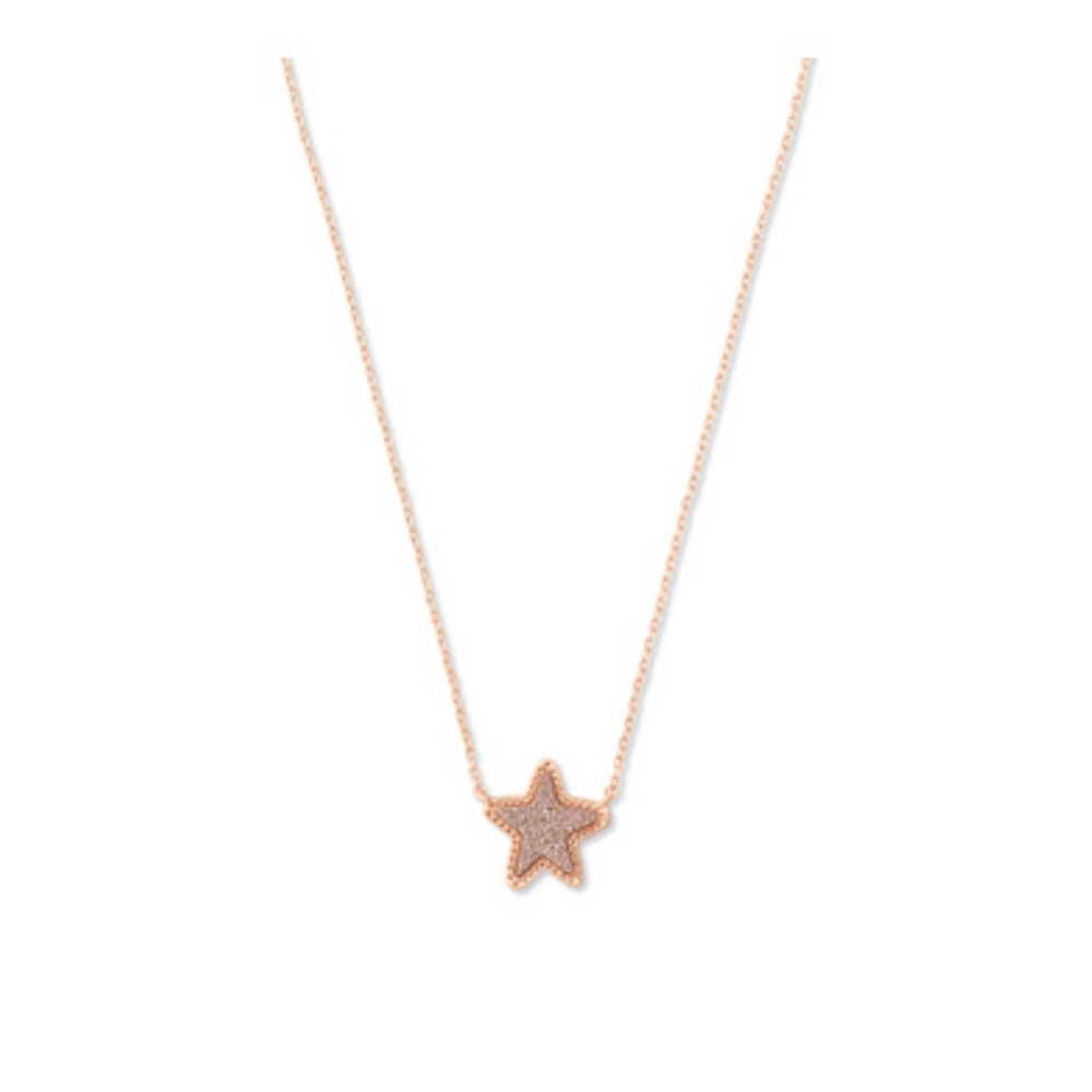 Rose gold Kendra Scott star necklace